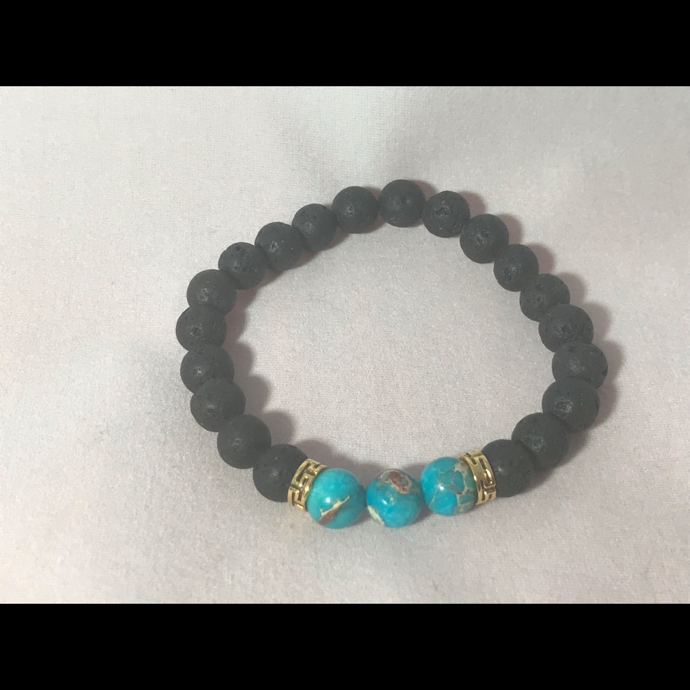 Lava Bead Aromatherapy Essential Oil Bracelet (5 colors to choose from)